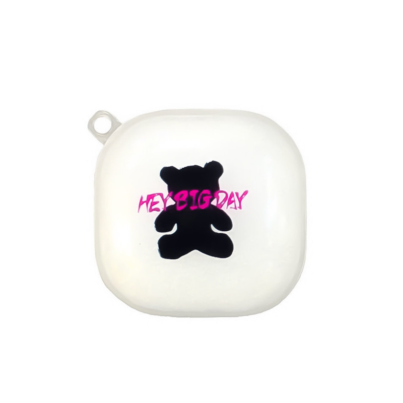 کاور اگشل مدل hey big day مناسب برای کیس هندزفری بلوتوثی سامسونگ galaxy buds 2/buds pro/buds live