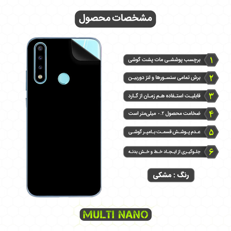 برچسب پوششی مولتی نانو مدل X-F1M مناسب برای گوشی موبایل جی پلاس P10