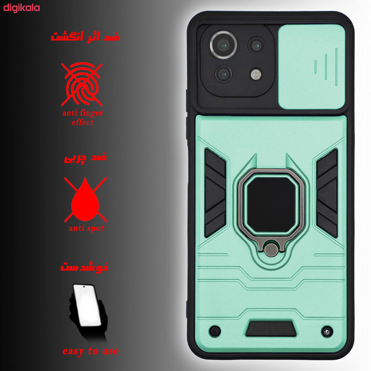 کاور آیرون من مدل BATMAN III مناسب برای گوشی موبایل شیائومی Redmi Mi 11 Lite همراه با قلم لمسی