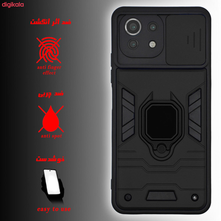 کاور آیرون من مدل BATMAN III مناسب برای گوشی موبایل شیائومی Redmi Mi 11 Lite همراه با قلم لمسی