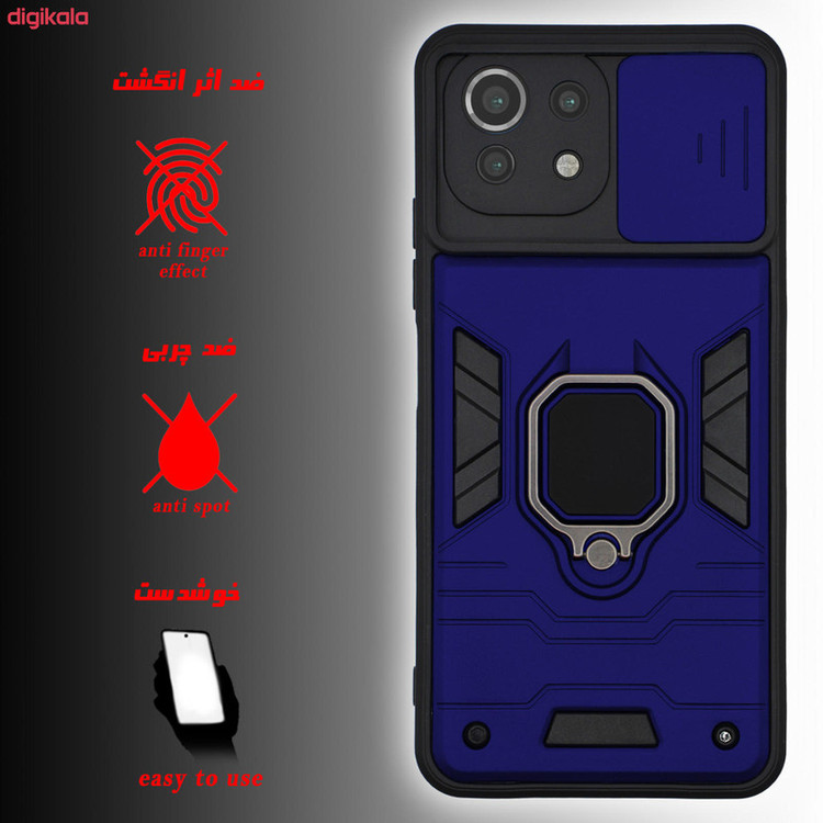 کاور آیرون من مدل BATMAN III مناسب برای گوشی موبایل شیائومی Redmi Mi 11 Lite همراه با قلم لمسی