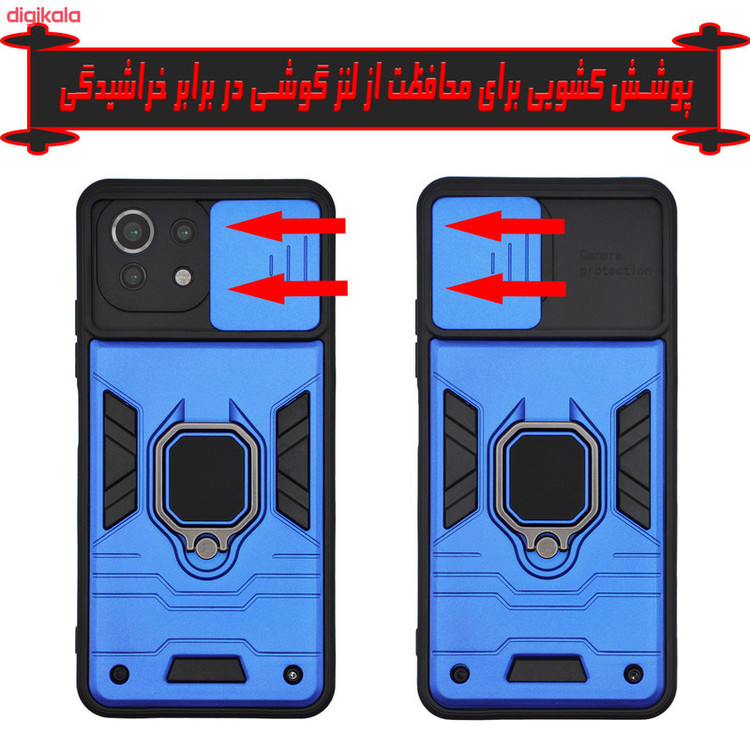 کاور آیرون من مدل BATMAN III مناسب برای گوشی موبایل شیائومی Redmi Mi 11 Lite همراه با قلم لمسی