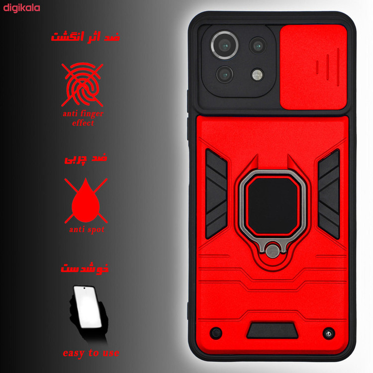 کاور آیرون من مدل BATMAN III مناسب برای گوشی موبایل شیائومی Redmi Mi 11 Lite همراه با قلم لمسی