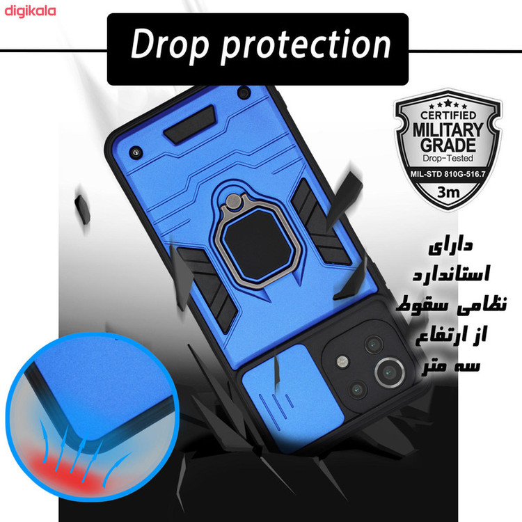 کاور آیرون من مدل BATMAN III مناسب برای گوشی موبایل شیائومی Redmi Mi 11 Lite همراه با قلم لمسی