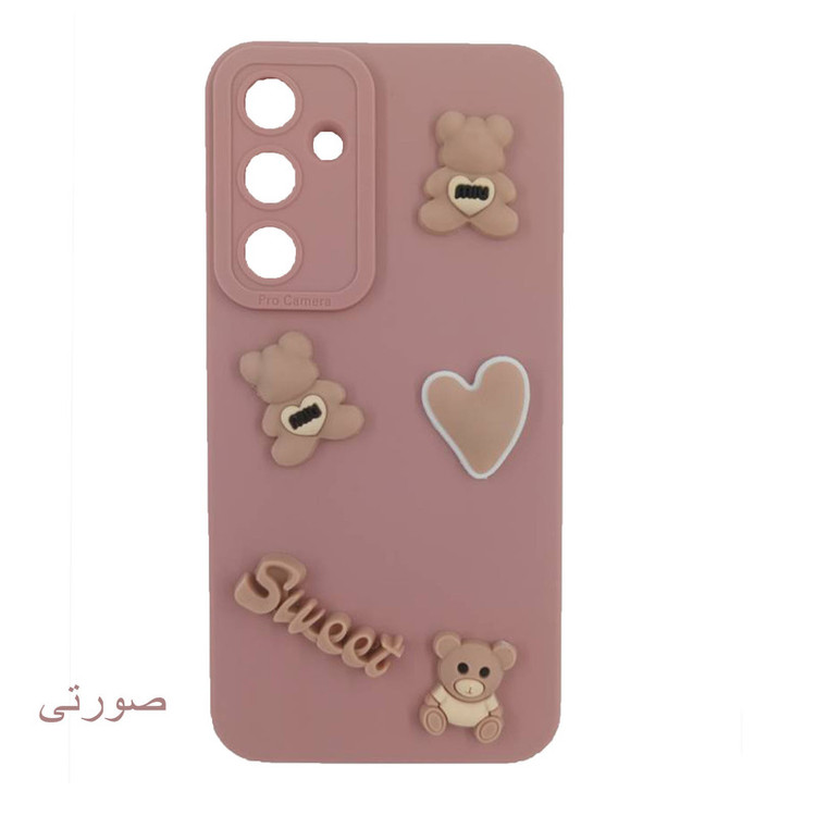 کاور لیمیا مدل عروسکی لنزدار ژله ای طرح Sweet مناسب برای گوشی موبایل سامسونگ Galaxy A15 به همراه بند آویز