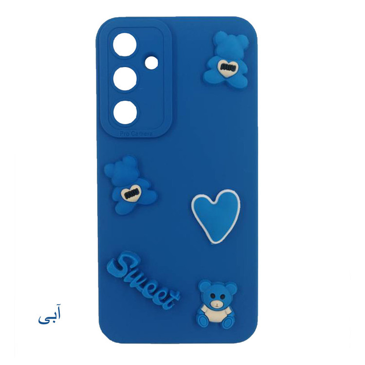 کاور لیمیا مدل عروسکی لنزدار ژله ای طرح Sweet مناسب برای گوشی موبایل سامسونگ Galaxy A15 به همراه بند آویز