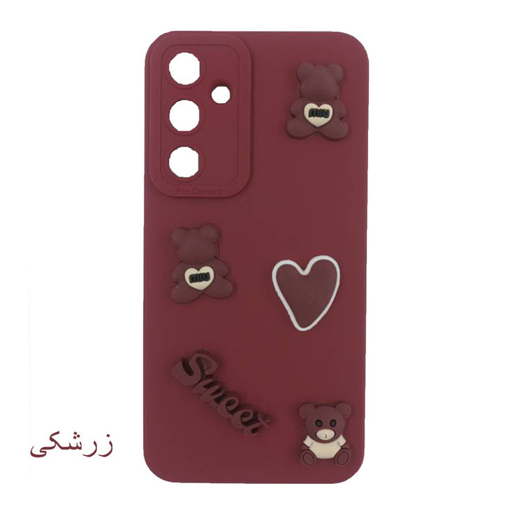 کاور لیمیا مدل عروسکی لنزدار ژله ای طرح Sweet مناسب برای گوشی موبایل سامسونگ Galaxy A15 به همراه بند آویز