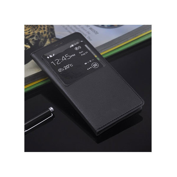 کیف کلاسوری مدل چرمی S View Cover مناسب برای گوشی موبایل سامسونگ Galaxy J2 Prime / G530 / Grand Prime
