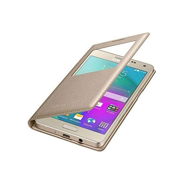 کیف کلاسوری مدل چرمی S View Cover مناسب برای گوشی موبایل سامسونگ Galaxy J2 Prime / G530 / Grand Prime