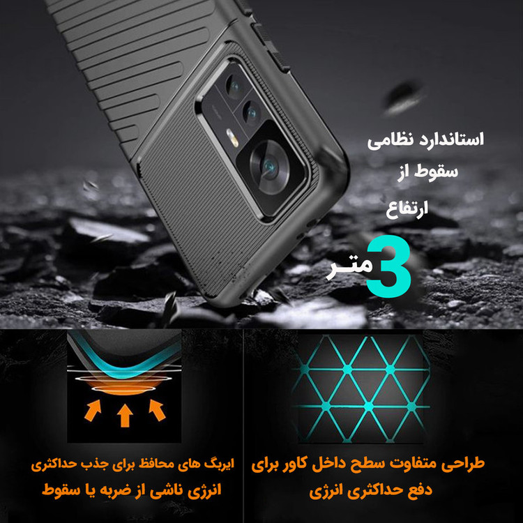 کاور لوکسار مدل Thunder 2 مناسب برای گوشی موبایل شیائومی Mi 12T / 12T Pro