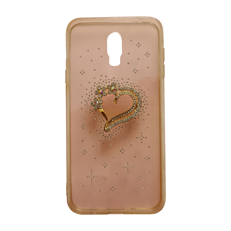 کاور مدل ژله ای کد 6-0 طرح قلب مناسب برای گوشی موبایل سامسونگ Galaxy C8