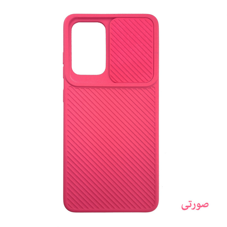 کاور لیمیا مدل سیلیکونی طرح کشویی راه راه مناسب برای گوشی موبایل سامسونگ Galaxy A72