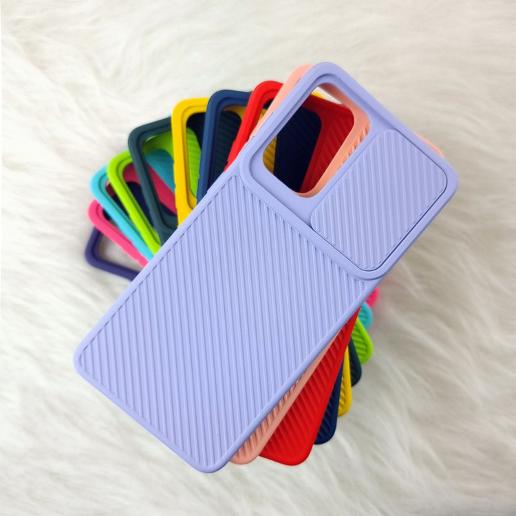 کاور لیمیا مدل سیلیکونی طرح کشویی راه راه مناسب برای گوشی موبایل سامسونگ Galaxy A72