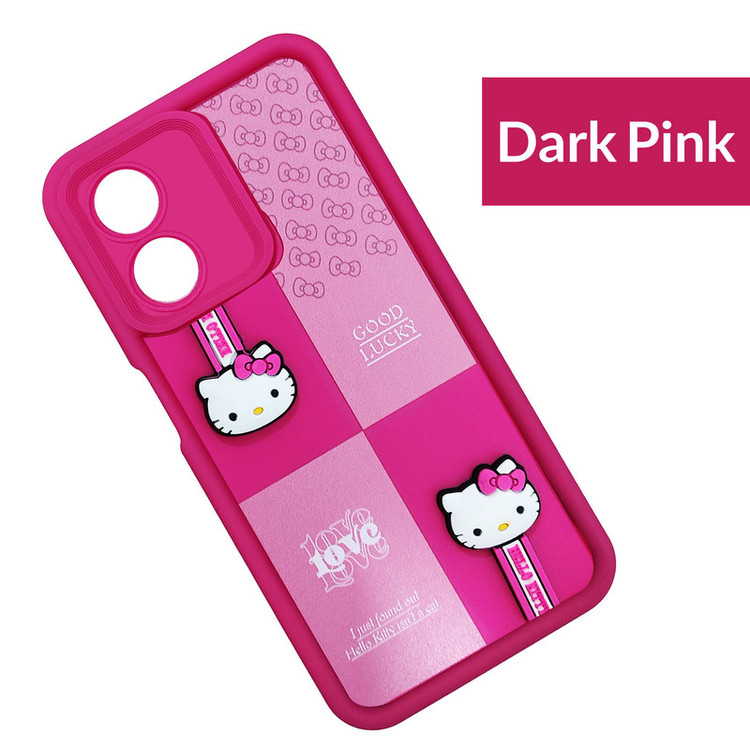 کاور موفی مدل Silicone Puffer Hello Kitty Strap مناسب برای گوشی موبایل موتورولا Moto E13 به همراه بند
