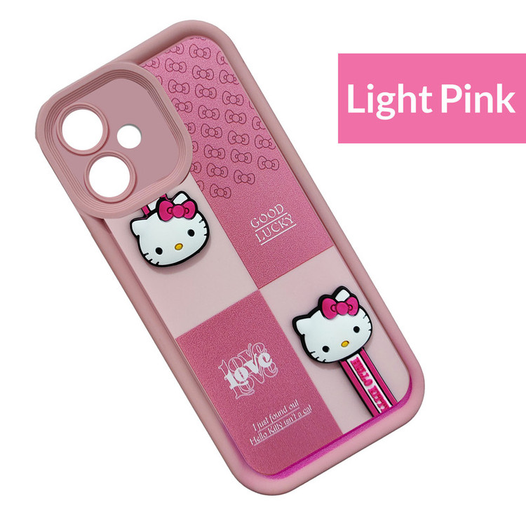 کاور موفی مدل Silicone Puffer Hello Kitty Strap مناسب برای گوشی موبایل شیائومی Poco F6 به همراه بند