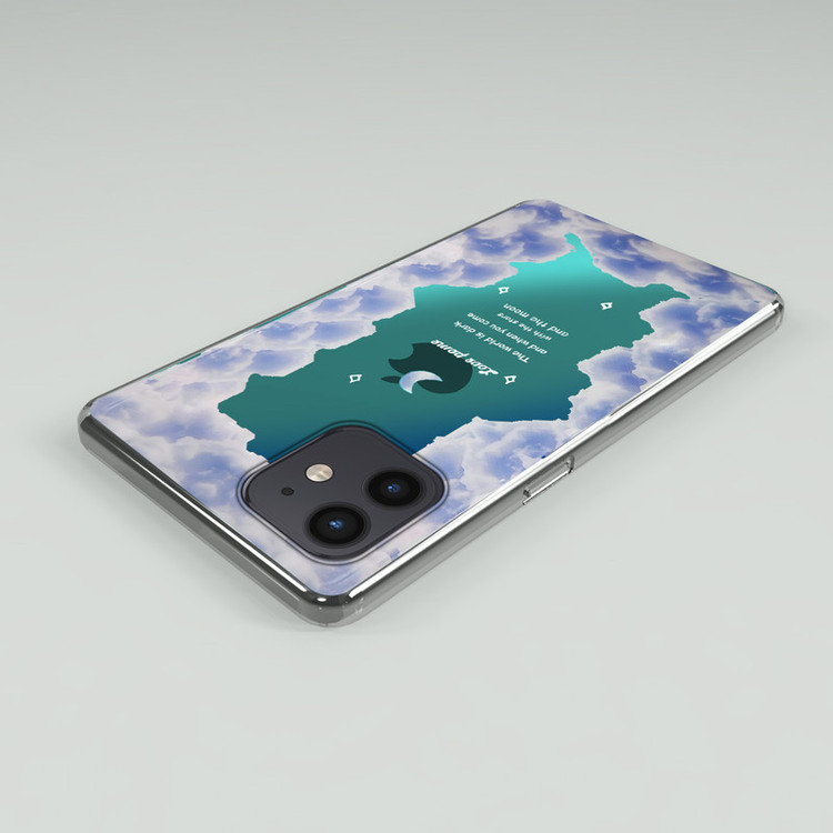 کاور لاین کینگ مدل هولوگرامی ابر وماه مناسب برای گوشی موبایل اپل IPhone 12