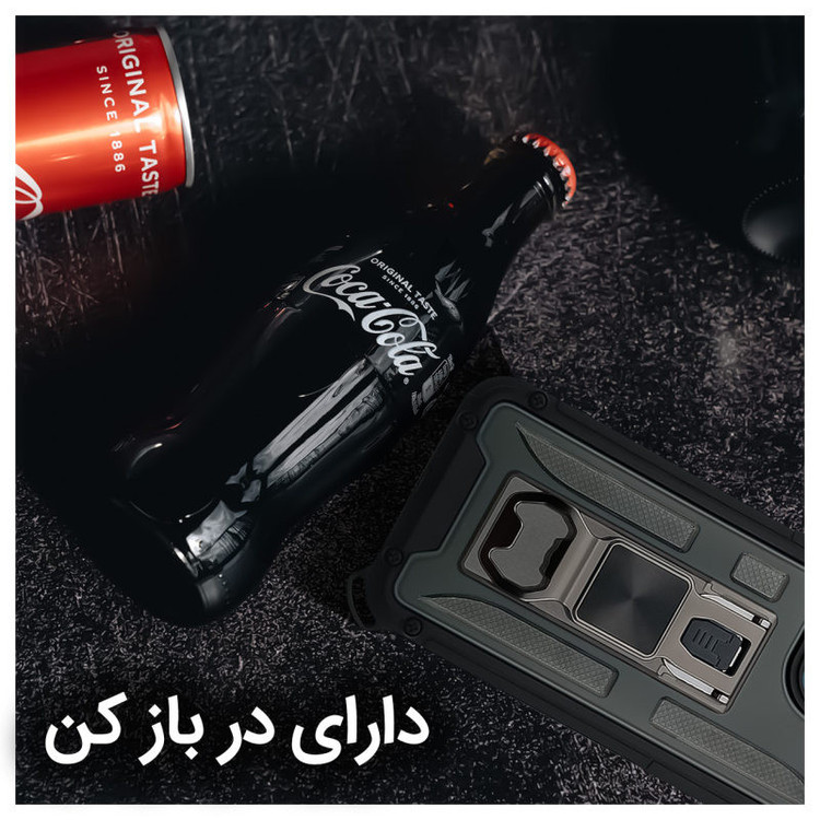 کاور آیرون من مدل Shock Proof مناسب برای گوشی موبایل اپل iPhone 13 Pro به همراه قلم لمسی