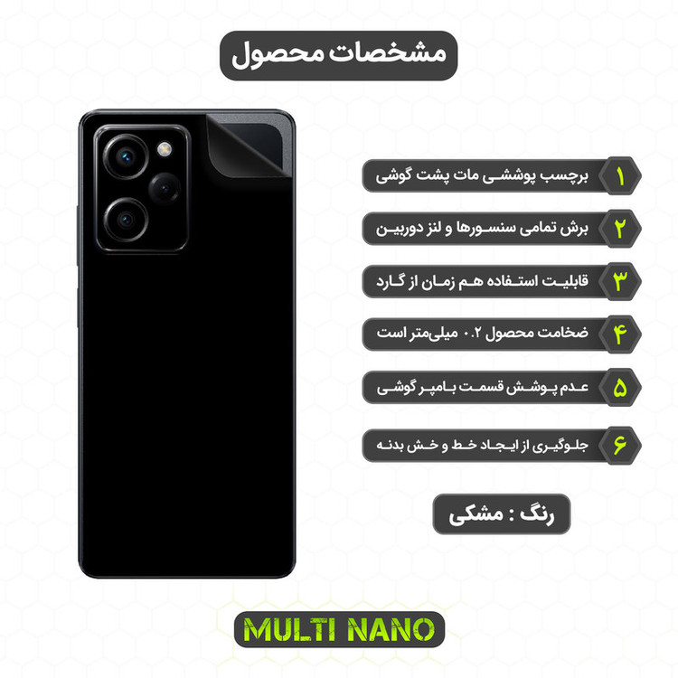 برچسب پوششی مولتی نانو مدل X-F1M مناسب برای گوشی موبایل شیائومی Poco X5 Pro