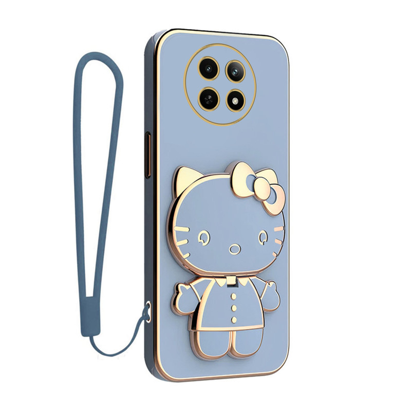 کاور گاردتک آساک مدل Kitty Strap مناسب برای گوشی موبایل ریلمی 12 5G به همراه بندآویز