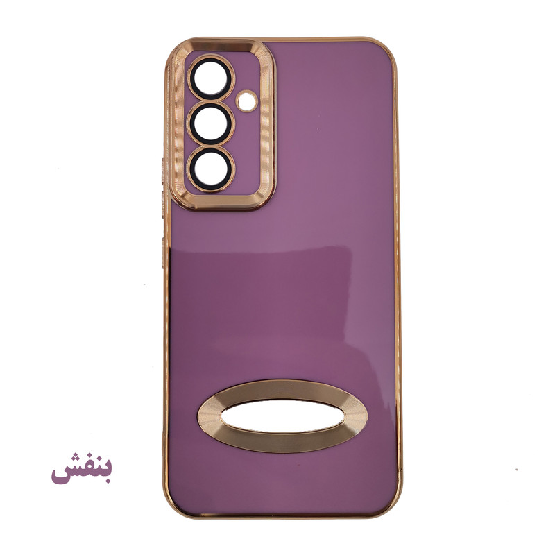 کاور لیمیا مدل کلاسیک لنزدار ژله ای طرح الکترورینگ مناسب برای گوشی موبایل سامسونگ Galaxy A34