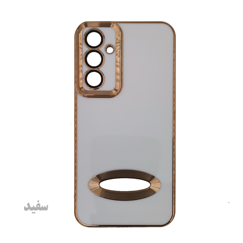 کاور لیمیا مدل کلاسیک لنزدار ژله ای طرح الکترورینگ مناسب برای گوشی موبایل سامسونگ Galaxy A34