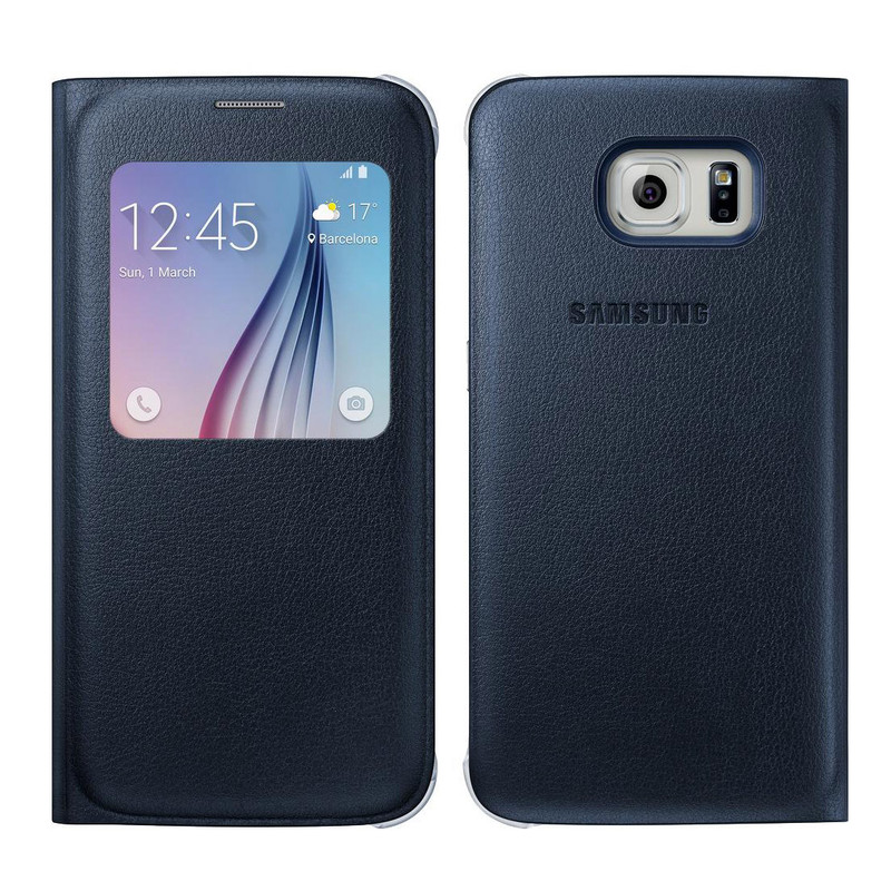 کیف کلاسوری مدل S View Cover مناسب برای گوشی موبایل سامسونگ Galaxy S6 Edge