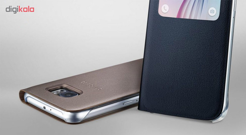 کیف کلاسوری مدل S View Cover مناسب برای گوشی موبایل سامسونگ Galaxy S6 Edge