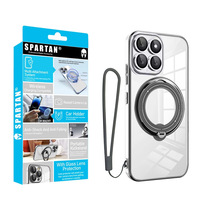 کاور اسپارتان مدل Ring Stand Strap مناسب برای گوشی موبایل شیائومی 14 Pro به همراه بندآویز