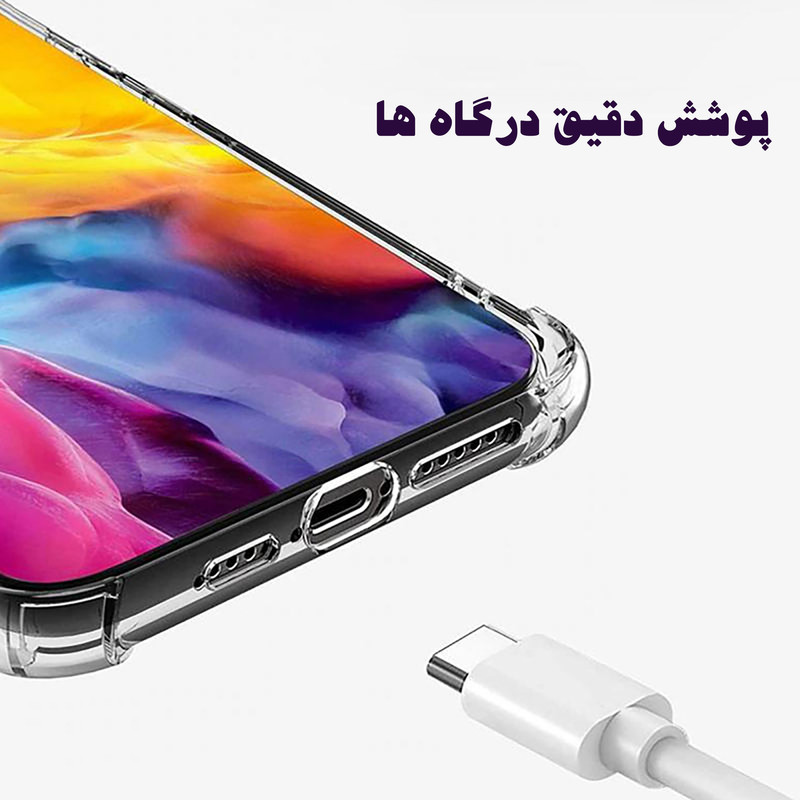 کاور مدل شفاف مناسب برای گوشی موبایل سامسونگ Galaxy A23 4G