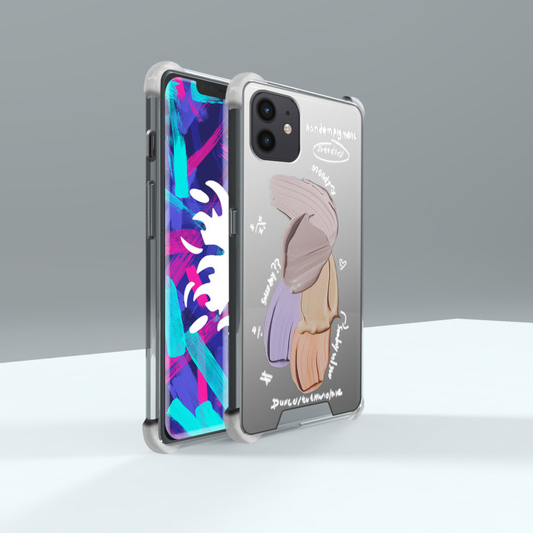 کاور لاین کینگ مدل آینه ایی نشکن طرح گواش مناسب برای گوشی موبایل اپل IPhone 11