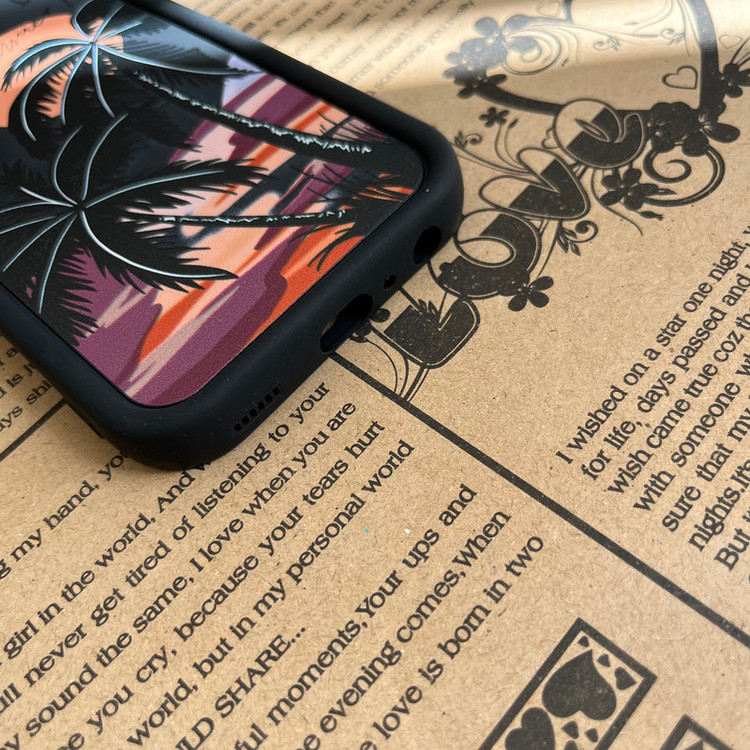 کاور مدل سولید طرح نخل کد 481 مناسب برای گوشی موبایل سامسونگ Galaxy A24