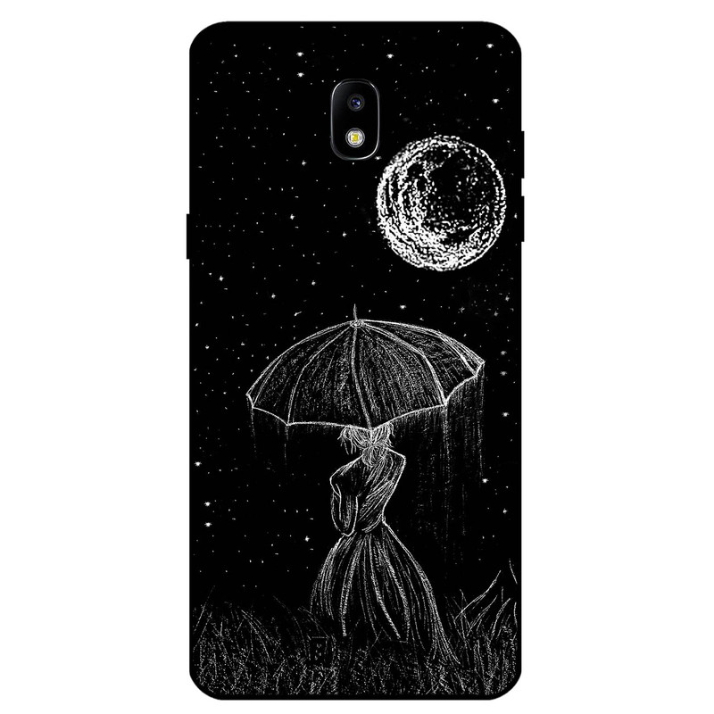 کاور مگافون طرح دختر و ماه مدل 1369 مناسب برای گوشی موبایل سامسونگ Galaxy J5 Pro / J530