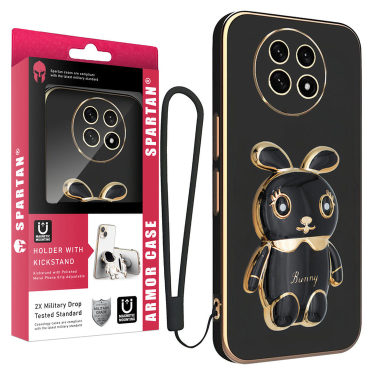 کاور اسپارتان مدل Bunny Strap مناسب برای گوشی موبایل ریلمی 12 5G به همراه بند
