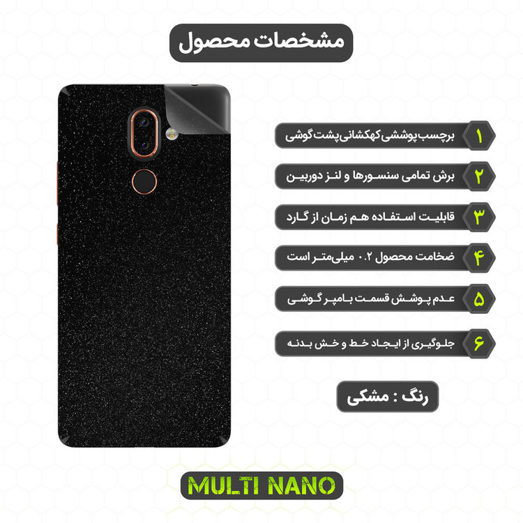 برچسب پوششی مولتی نانو مدل X-F1G مناسب برای گوشی موبایل نوکیا 7 Plus