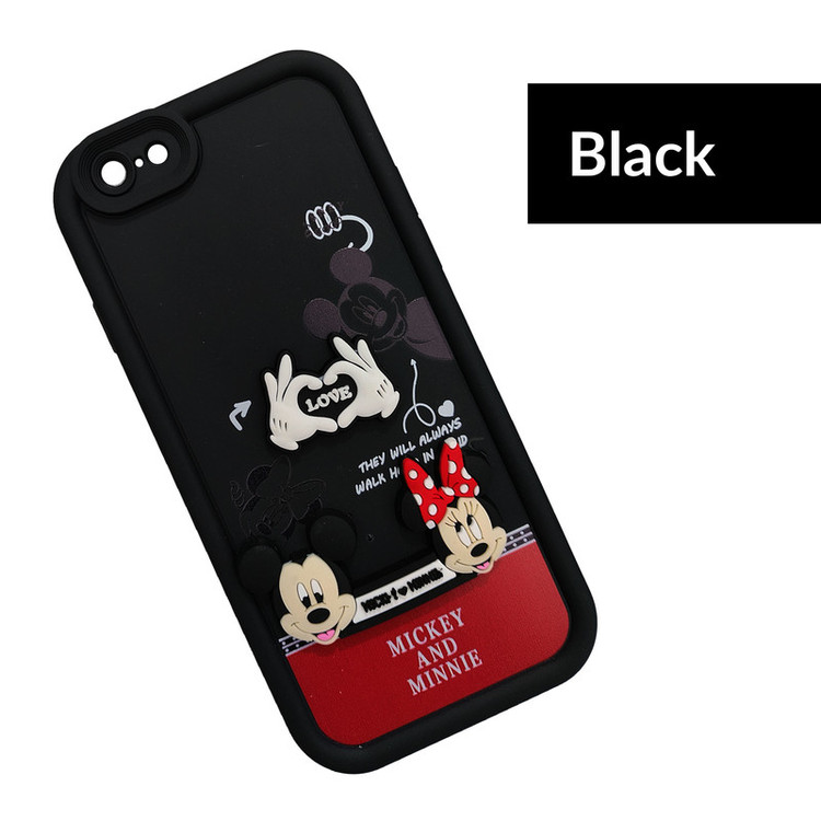 کاور موفی مدل Silicone Puffer Minni Mouse Strap مناسب برای گوشی موبایل اپل iPhone 7/8 به همراه بند