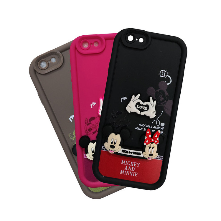 کاور موفی مدل Silicone Puffer Minni Mouse Strap مناسب برای گوشی موبایل اپل iPhone 7/8 به همراه بند
