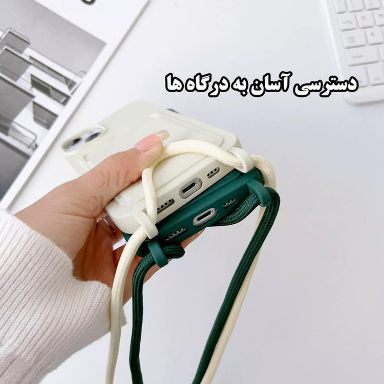 کاور قاب گارد مدل DSLJ مناسب برای گوشی موبایل شیائومی Redmi A3 / Redmi A3x / Poco C61 به همراه بند