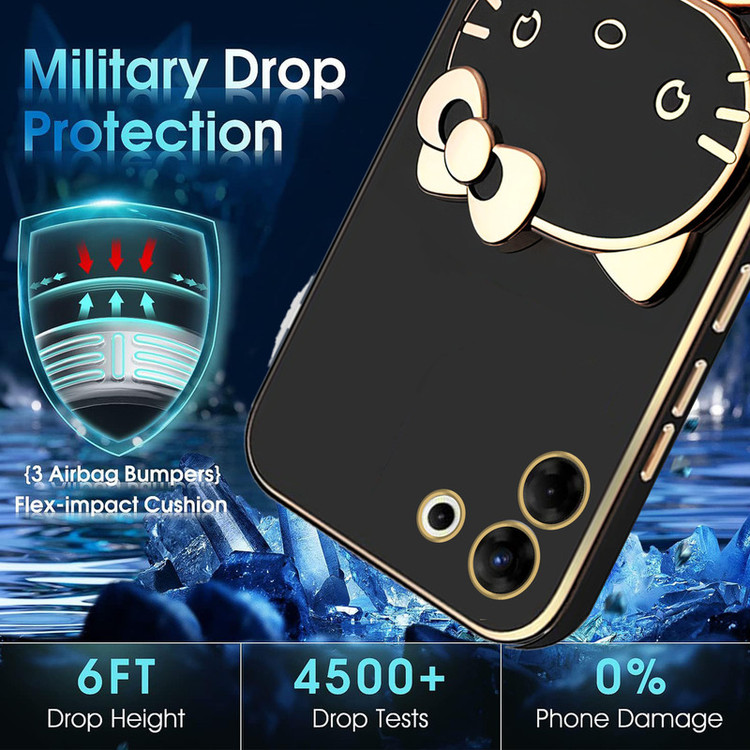کاور گاردتک آساک مدل Kitty Strap مناسب برای گوشی موبایل تکنو Camon 20 Pro به همراه بندآویز