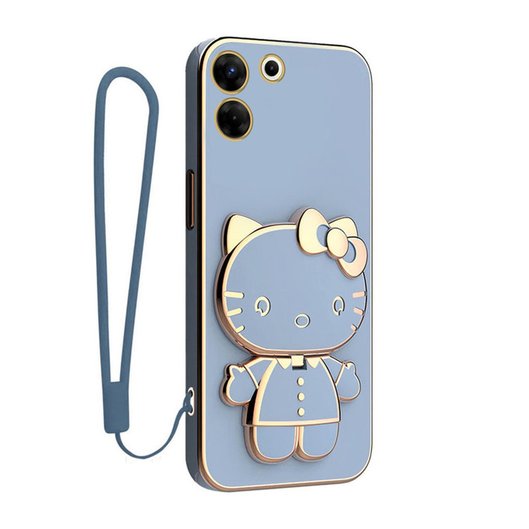 کاور گاردتک آساک مدل Kitty Strap مناسب برای گوشی موبایل تکنو Camon 20 Pro به همراه بندآویز