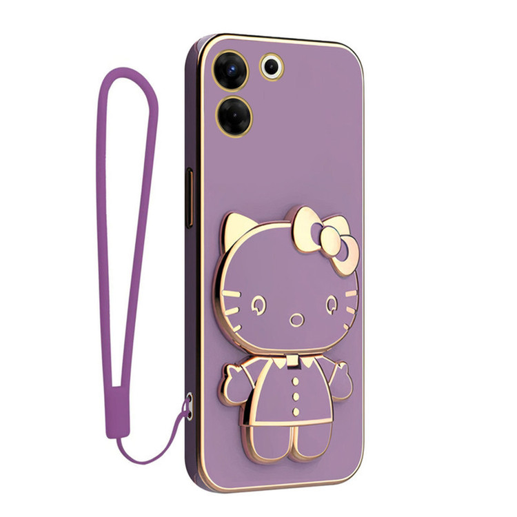 کاور گاردتک آساک مدل Kitty Strap مناسب برای گوشی موبایل تکنو Camon 20 Pro به همراه بندآویز