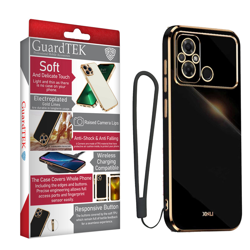 کاور گوشی گاردتک مدل Myca2 Strap مناسب برای گوشی موبایل شیائومی Redmi 12C / 11A / Poco C55
