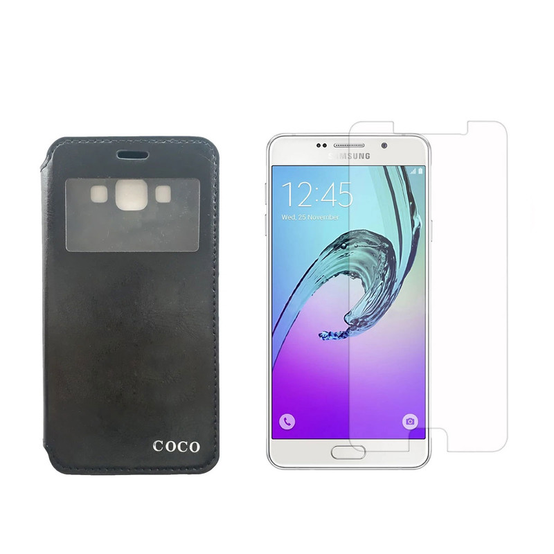 کیف کلاسوری کوکو مدل چرمی مناسب برای گوشی موبایل سامسونگ Galaxy A5 2015 / A5 به همراه محافظ صفحه نمایش
