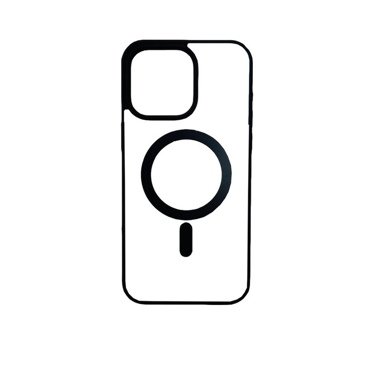کاور مدل شیک شل طرح شفاف مگ سیف دور سیلیکونی مناسب برای گوشی موبایل اپل iphone 12 pro max