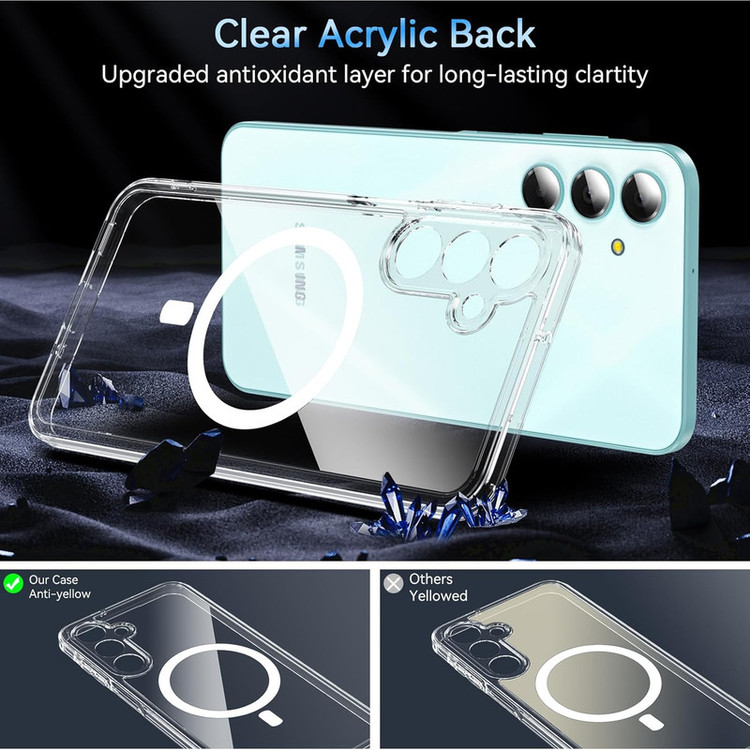 کاور گاردتک مدل Clear Magsafe Strap مناسب برای گوشی موبایل سامسونگ Galaxy A16 به همراه بند آویز