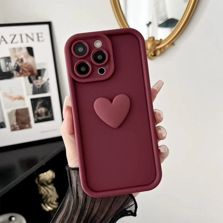 کاور تام قاب مدل سولید1 Heart مناسب برای گوشی موبایل اپل iPhone 12 Pro Max