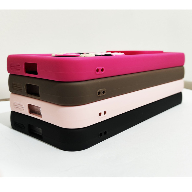 کاور موفی مدل Silicone Puffer Minni Mouse Strap مناسب برای گوشی موبایل شیائومی Redmi Note 13 Pro 4G / Poco M6 Pro 4G به همراه بند