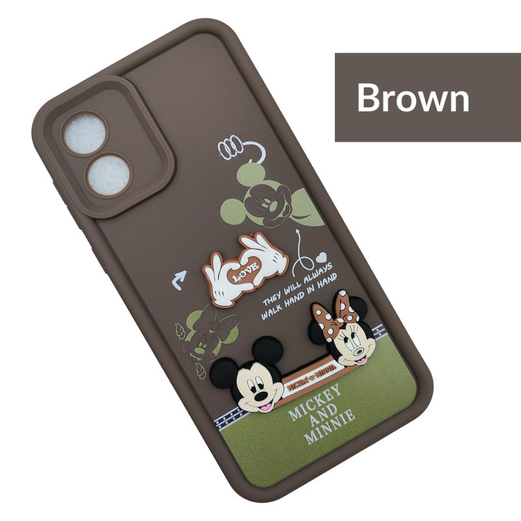 کاور موفی مدل Silicone Puffer Minni Mouse Strap مناسب برای گوشی موبایل موتورولا Moto E13 به همراه بند