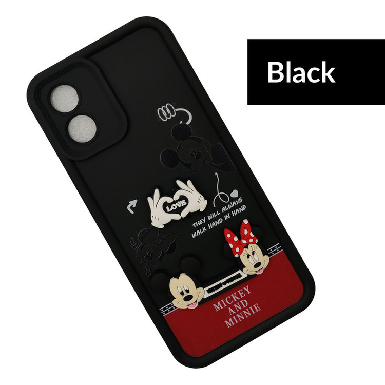 کاور موفی مدل Silicone Puffer Minni Mouse Strap مناسب برای گوشی موبایل موتورولا Moto E13 به همراه بند