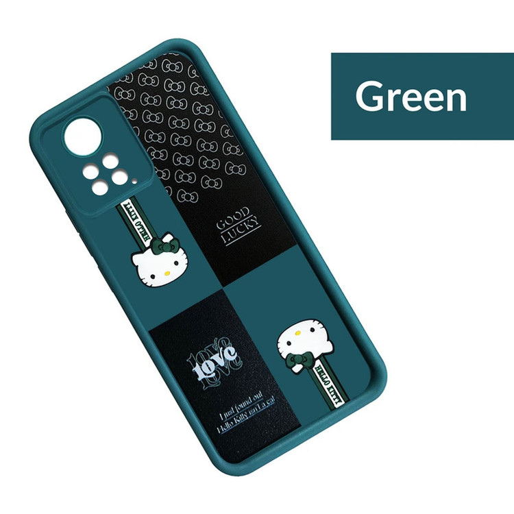 کاور موفی مدل Silicone Puffer Hello Kitty Strap مناسب برای گوشی موبایل شیائومی Redmi Note 11 Pro 4G / Note 12 Pro 4Gبه همراه بند