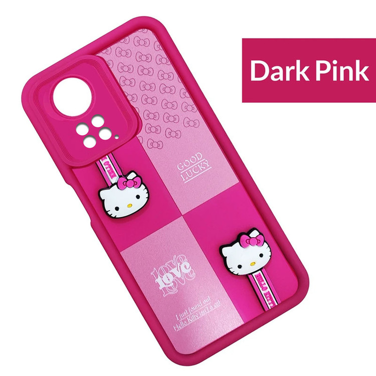 کاور موفی مدل Silicone Puffer Hello Kitty Strap مناسب برای گوشی موبایل شیائومی Redmi Note 11 Pro 4G / Note 12 Pro 4Gبه همراه بند